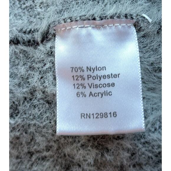 New Venario Long Cardigan Sweater Duster XXL White Gray Ombre Open Front Soft - Picture 12 of 12